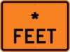 W16 2p feet custom sign