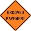 W8 15 grooved pavement sign
