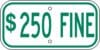 G 13i disabled parking 250 fine green sign