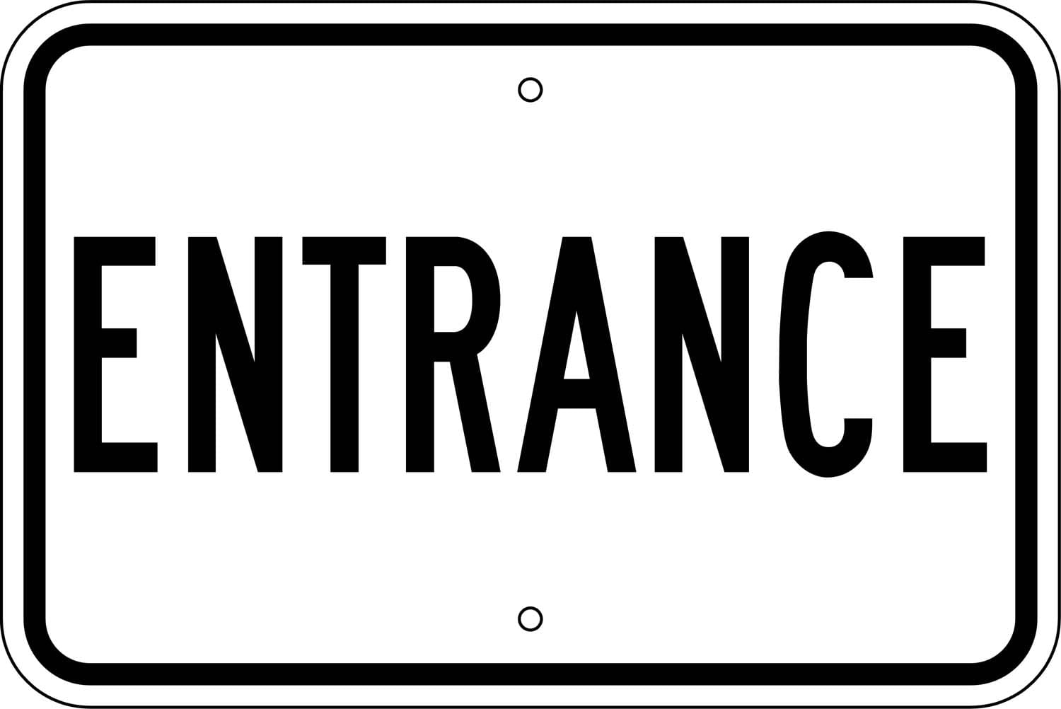 G 31 entrance sign