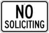 G 76 no soliciting sign