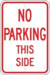 R 43 no parking this side sign 1