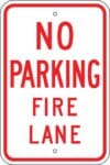 R 53 no parking fire lane sign