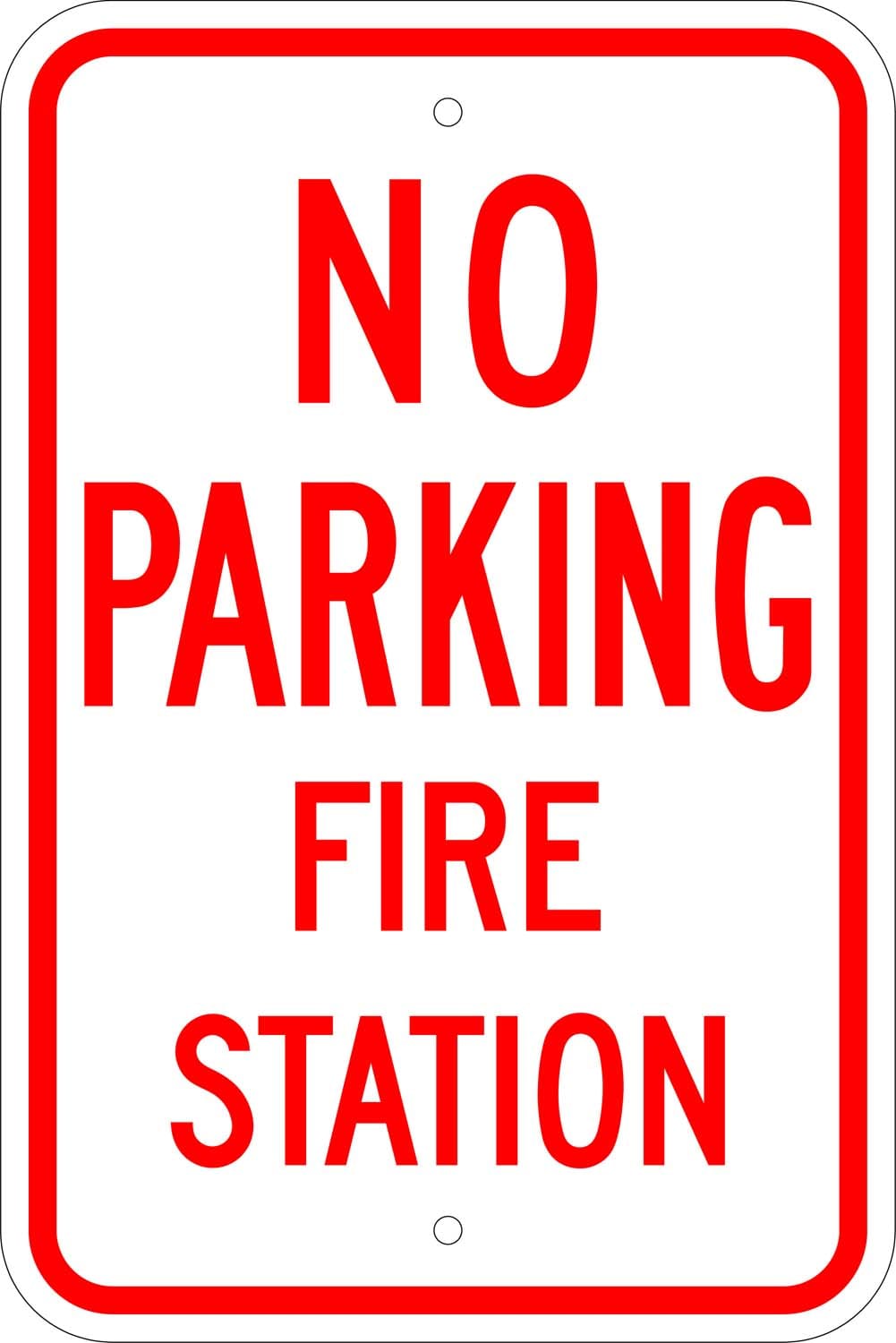 R 76 no parking fire station sign 1