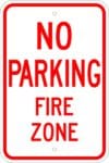 R 77 no parking fire zone sign 1