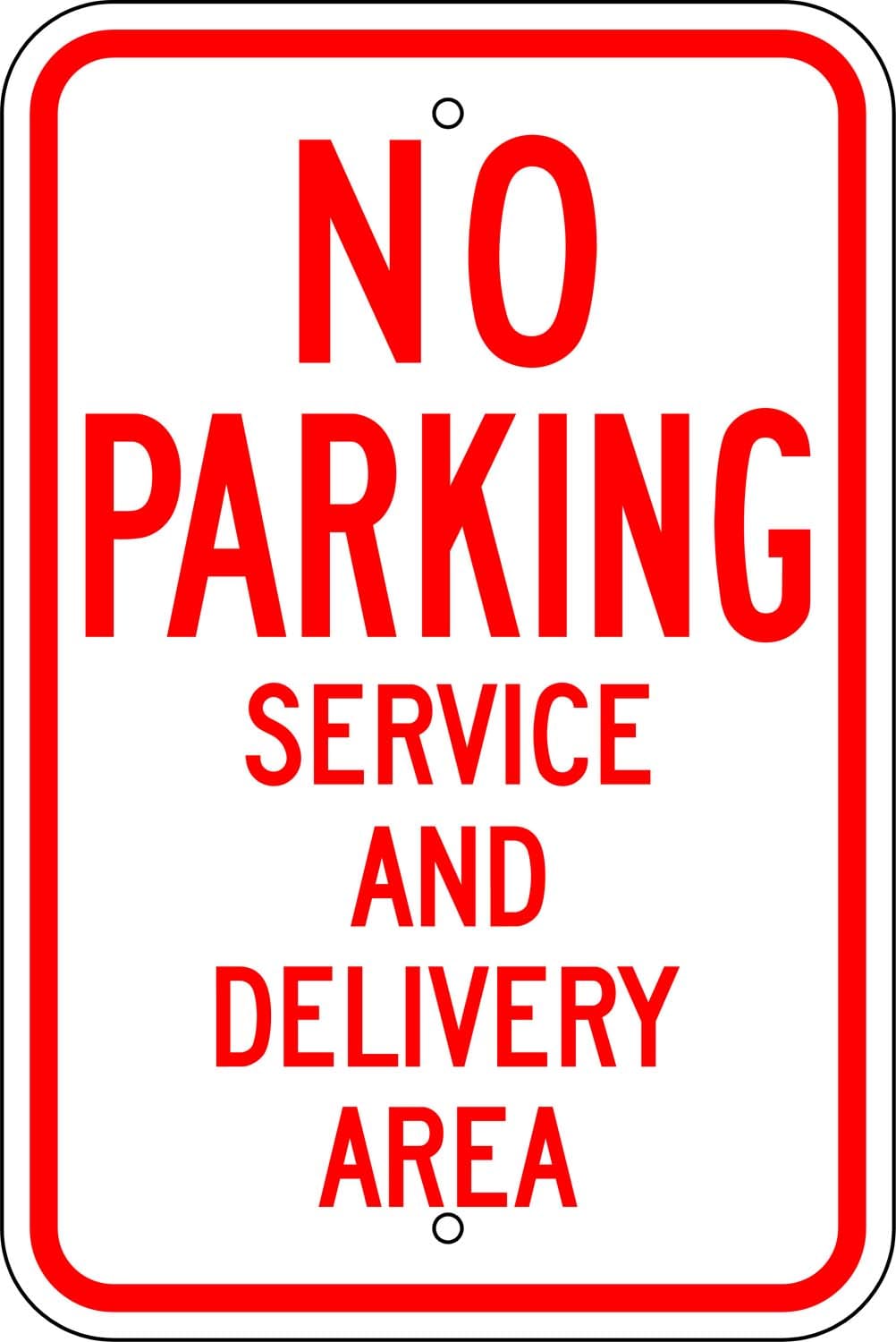 R 97 no parking service and delivery area sign 1
