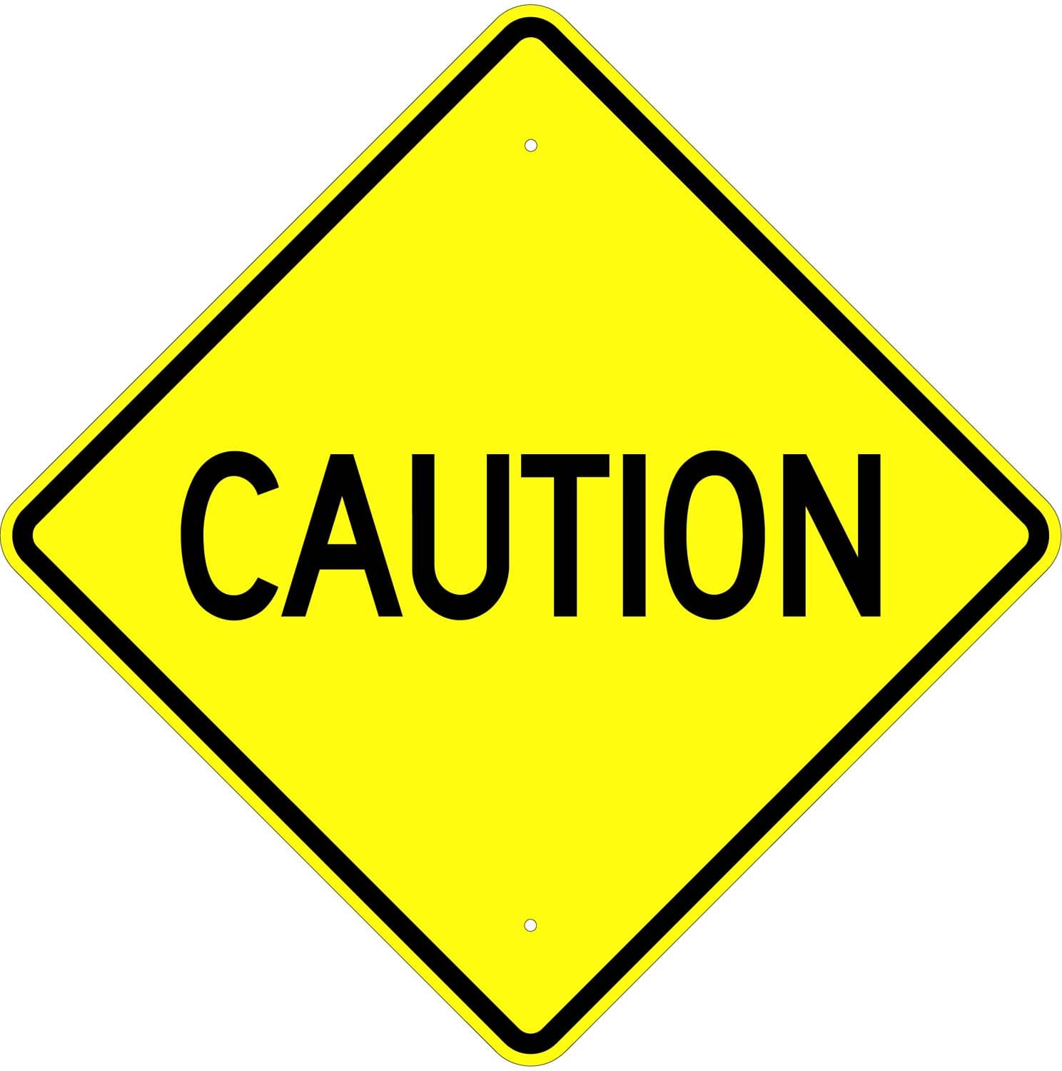 W 64 caution