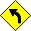 W1 2l left curve arrow