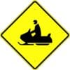 W11 6S snowmobile crossing symbol