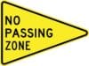 W14 3 no passing zone