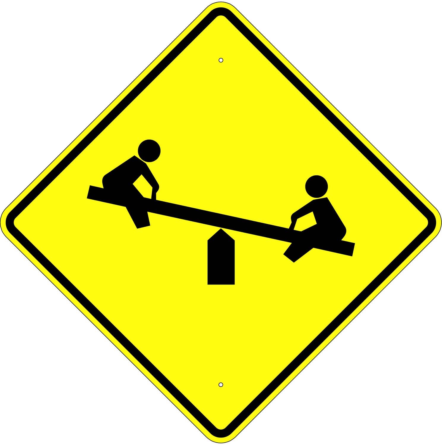 W15 1s playground symbol sign