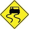 W8 5S slippery when wet symbol