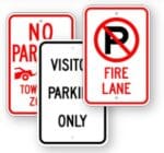 parking signs collage